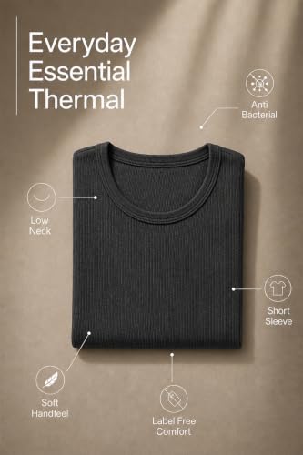 Image of Van Heusen Men's Anti-Bacterial Short Sleeve Soft Comfort Thermal Top
