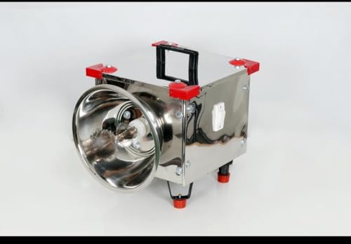 VV LAKSHMI Coconut Scraper Machine, Stainless Steel Body, Red/green Accents