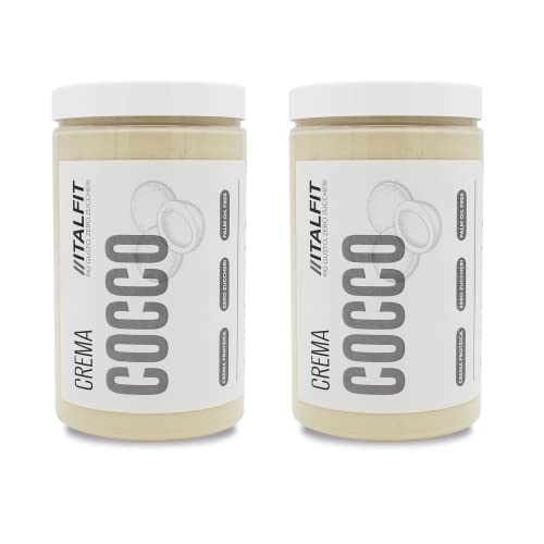 Crema Proteica sin Azúcar Añadido | Crema para untar de Coco | Sin conservantes, colorantes ni gluten | No contiene aceite de palma | Producto Artesanal | Origen Sicilia