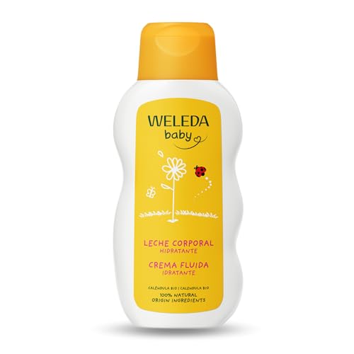 Weleda - Leche Corporal de Caléndula para Bebé, Hidrata, Nutre, Calma y Protege, Apto para Pieles Sensibles - 200 ml
