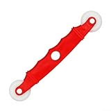 Linnkyfloa Fliegengitter-Werkzeug – Handkurbelrolle mit präziser Radausrichtung für Fliegengitter, Ersatz-Fenstergitter-Reparatur-Set (rot)