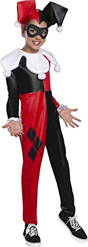 Rubie s Child s DC Super Hero Girl s Harley Quinn Costume Jumpsuit, Large, 701812_L