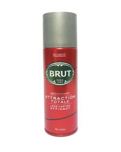 Attraction Totale Deodorant Body Spray by Brut for Men - 6.7 oz Deodorant Spray