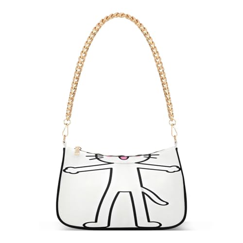Sac chat blanc bandoulière léger pour libérer vos mains avec style