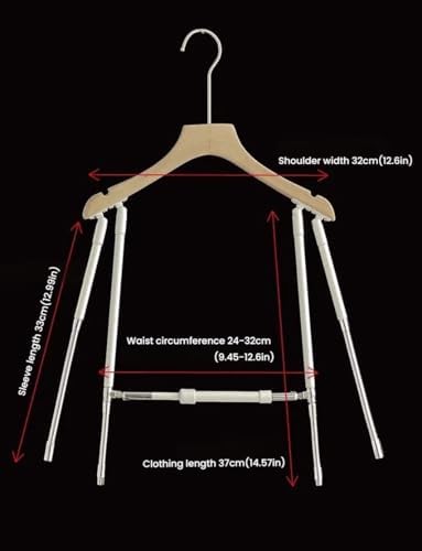 Adjustable Invisible Dress Form Mannequin for Clothing Display, Photography & Tailoring - Medium Size with Customizable Waist & Arms, Perfect for Fashion Shows