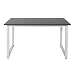 Escritorio 120x60x70cm negro con tablero MDF y patas de hierro ajustables