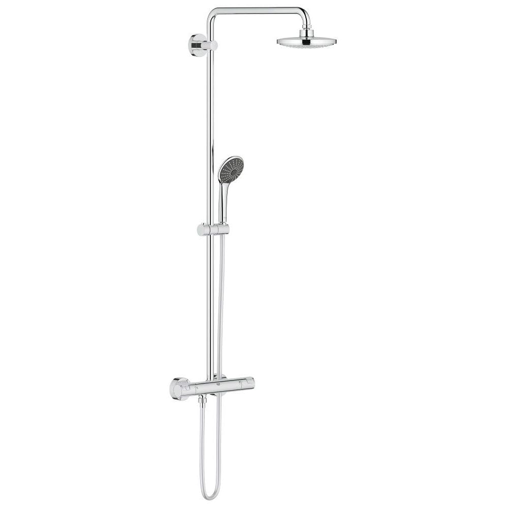 GROHE27860001 Vitalio Joy System 180 Shower System with Bath Thermostat