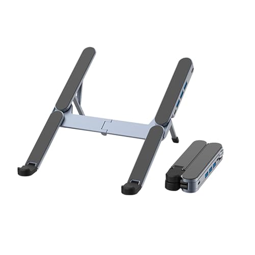 Gshield 2 em 1 Suporte Dobrável de Metal e Hub Multiportas para N...