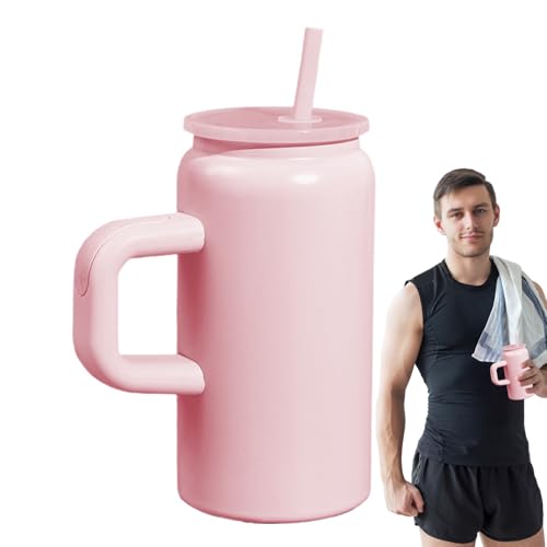 Wlikmjg Botella Térmica, Termo Portátil para Infusiones 470 ml, Taza De Gran Capacidad, Acero Inoxidable Para Uso Diario Y Exteriores