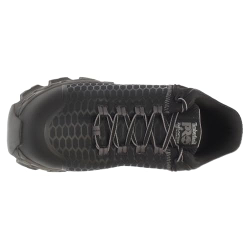 Image of Timberland PRO Men's Powertrain Sport Alloy Safety Toe Industrial Athletic Work Shoe, Black /Grey, 11