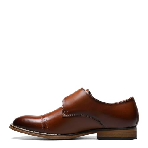 Image of Stacy Adams Boys' Desmond Cap Toe Monk Strap (Little Kid /Big Kid)