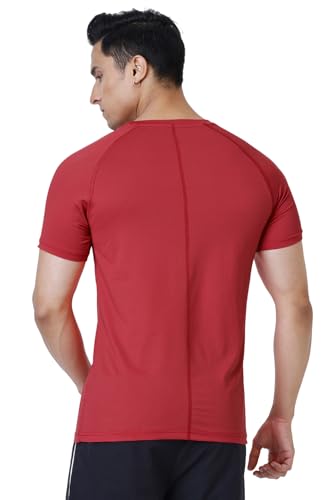 Image of FUAARK Men Solid Round Neck Slim Fit Tshirt