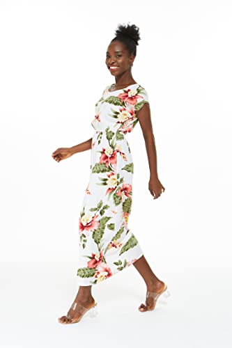 Image of Hawaii Hangover Women's Hawaiian Cap Sleeve Maxi Dress Signature Prints