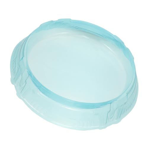 TOYANDONA Battle Plate Circle Tray Train Toy Rectangular Gyro Stadium Gaming Tray for Disc Game Accessories Portable Plastic