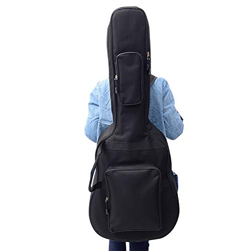 Housse de transport épaisse et imperméable pour guitare acoustique Noir 106,7 cm 109,2 cm - Les Beatles, Paul McCartney, John Lennon, RIngo Starr, George Harrison Housse de transport épaisse et imperméable pour guitare acoustique Noir 106,7 cm 109,2 cm – Image 4