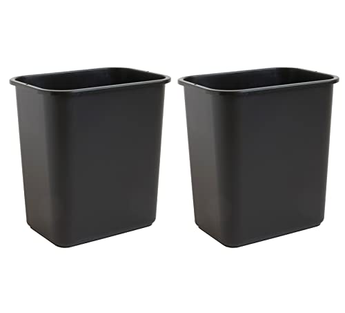 United Solutions 7 Gallon / 28 Quart Space Saving Trash Wastebasket, Fits Under Desk and Small,...