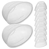 Healeved Lot de 10 Coupelles Oculaires Souples pour Lavage des Yeux Réutilisables Portabl...