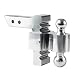 Andersen Hitches Rapid Hitch 3410 Best Adjustable Ball Mount | 6 Inch Drop/Rise | Adjust Rapidly-Pull Pin, Adjust, Slip Pin Back! | Includes 2" + 2-5/16" Plated Steel Dual Ball | Fits 2" Receiver