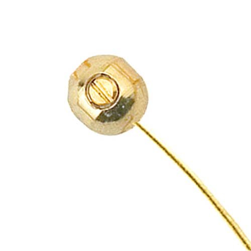 Beadalon Gold Plated Memory Wire Scrimps Screw-On Oval Crimp Beads (12)