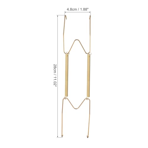 Image of uxcell 3pcs Plate Hanger, 16 Inch Stainless Steel Invisible Wall Plate Hangers with Wall Decorative Hooks and Tip Protector for Decorative Plates and Art, Silver