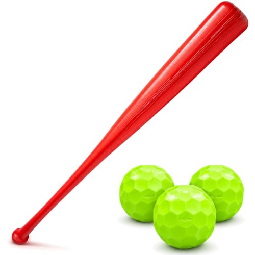 GoSports LotBall Backyard Baseball Bat and Ball Set - Plastic Baseball Game for Kids
