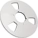 10 Inch 14 Empty Tape Reel, Easy to Use Heavy Duty Empty Disc Opening Machine Parts Aluminum Alloy Universal Recording Tape Reel for (Silver)
