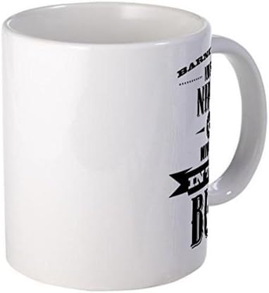 Demon - Taza de cerámica, diseño de Barney Fife con texto en inglés "Nip It", color blanco