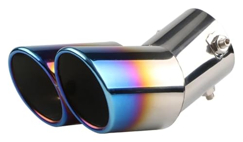 Punta de escape de acero inoxidable de doble salida para renovar el estilo deportivo de tu coche