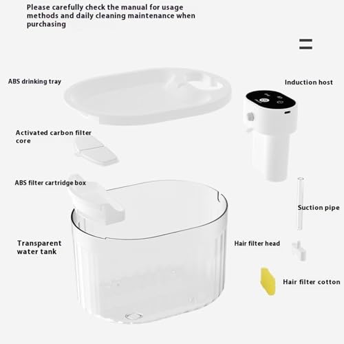 Fuente de agua automática para gatos y perros miniatura 4