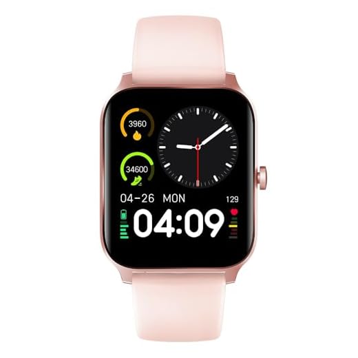Haiz Smartwatch Relógio Inteligente 44mm Faz e Recebe Chamadas My Watch S ECHO HZ-GT5D-ROSA