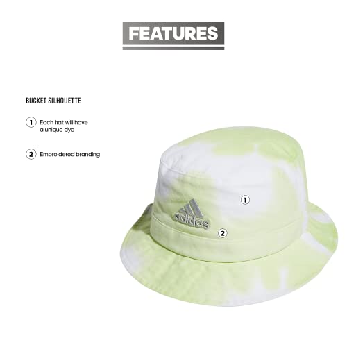 Adidas Unisex Color Wash Bucket, Almost Lime Green/Pulse Lime Green/Clear Onix Grey, One Size #TOP1