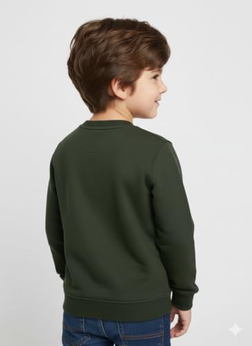 Image of Mack Jonney Boys Printed Fleece Sweatshirt - Warm Winter Pullover for Kids -M5367