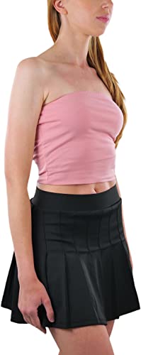 Image of ToBeInStyle Women's Cotton-Spandex Blend Stretchy Tube Top