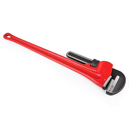 Mophorn Pipe Wrench, 60 inch, Heavy Duty Cast Iron Straight Plumbing Wrench, Adjustable Plumber Tool for Sink Faucet Toilet Bowl Bathroom Kitchen Drainer Repair Installation