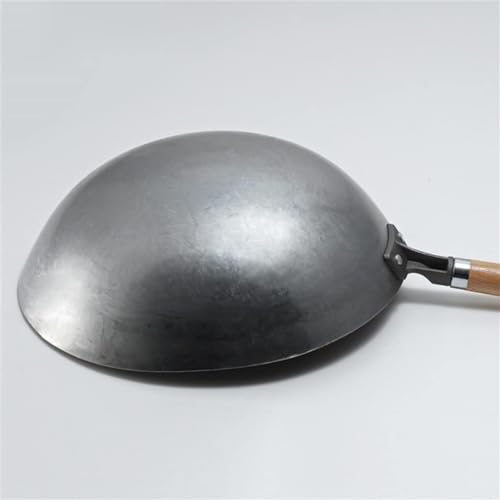 Wok Tradicional de Hierro Fundido Forjado A Mano 32cm miniatura 2