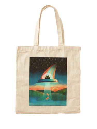 Sac fourre-tout extraterrestre original cabas en tissu imprimé espace original