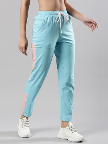 Image of Femmora Relax Fit Track Pant with Abstract Print, Breathable Soft Cotton Fabric with Drawstring Waistband Closure and 2 Side Pockets, for Women,Pack of 1