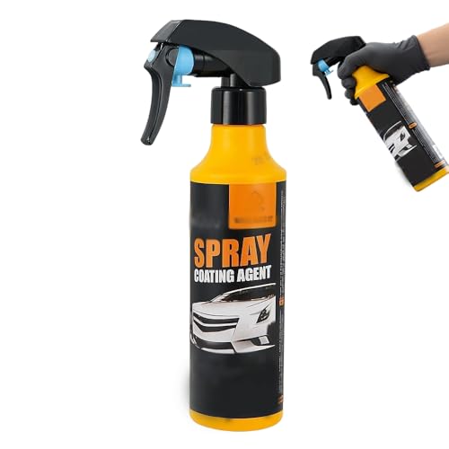 Nano Hydrophobic Ceramic Coating, 2026 Upgrade Quick Effect Coating Agent Spray for Car Paint Glass Plastic, Waterless Car Wax for Cars RVs Motorcycles Universal Vehicle Use (1, 10.1 fl oz)