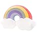 TUAHOUS Poduszka w kształcie tęczy, domowa dekoracyjna kreatywna poduszka chmura poduszka w kształcie tęczy dla dziewcząt -50 cm