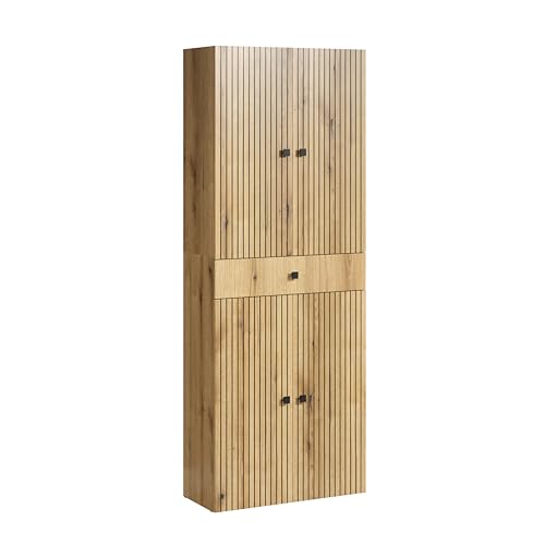 trendteam smart living - PureBliss - Hochschrank breit - Evoke Eiche -...
