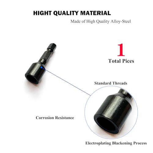 Image of 3 /8 inch-16 Hanger Bolt Driver Double Headed Wood Screws Fully All Threaded Rod Threaded Insert Hexagon Head Drill Driver Bits