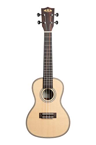 Kala KA-SSEBY-C – Epicéa massif et ébène – ukulele concert (+ housse) - Les Beatles, Paul McCartney, John Lennon, RIngo Starr, George Harrison Kala KA-SSEBY-C - Epicéa massif et ébène - ukulele concert (+ housse)