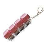 キーキャップ キーホルダー ライト ストレス解消 暇つぶし 4キー キーボード フィジェット クリッカー 男女兼用 バッグチャーム 携帯便利 ペンダント 押す おもちゃ キーホルダー オフィス 学校 家庭 ギフト(D)