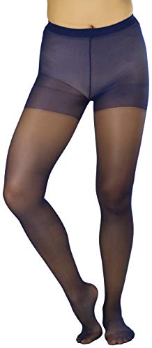 Image of ToBeInStyle Women's Control Top Sheer Footed Pantyhose Hosiery Tights Stockings