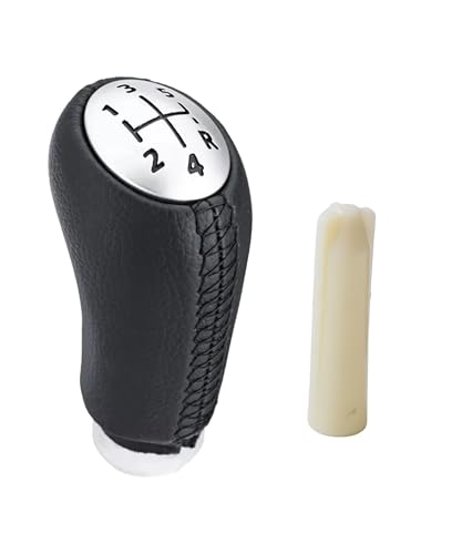 Xibao Manopola Auto,Leva del Cambio in Pelle Pomello Cambio,Manuale 5 Marce Leva Pomello Cambio,Compatibile con Clio 3 2005-2009,Clio 4 2012-2019,Megane 3 2002-2009,Kangoo 2005-2009