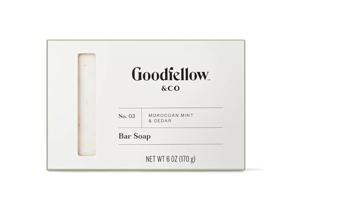 Goodfellow Co Bar Soap Moroccan Mint and Cedar - 6 oz Single Unit