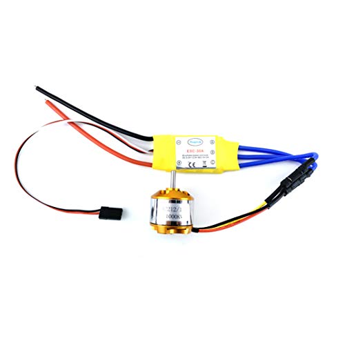YoungRC A2212 1000KV Brushless Motor+ 30A ESC Electric Speed Controller with Gold Bullet Banana Plugs for RC Multicopter Quadcopter