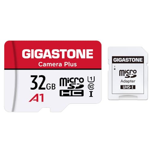 Image of [Gigastone] Micro SD Card 32GB, Camera Plus, MicroSDHC Memory Card for Nintendo-Switch, Smartpone, Roku, Full HD Video Recording, UHS-I U1 A1 Class 10, up to 90MB /s, with SD Adapter