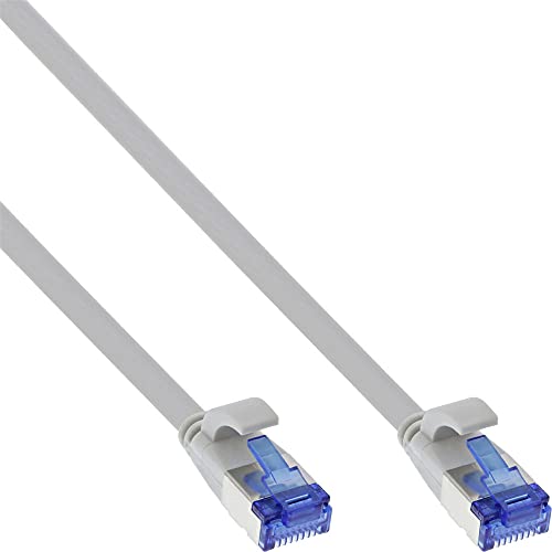 InLine® Flat Patch Cable U/FTP Cat.6A TPE Halogen- Grey 2 m, gray, (2M) EU
