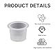 100 Stück Dynamic Tattoo Ink Cups,Farbkappen Caps Tintenbecher Farbe Pigment Farbbecher,Einweg Tätowieren Zubehör Clear Farbbehälter Kleine Pigmentbehälter Tätowier Container,für Makeup Permanent